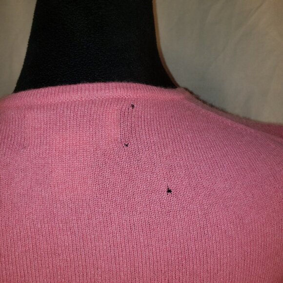 Sutton Studio Cashmere Pink Crew Neck Sweater - S - CRAFT - Picture 5 of 8